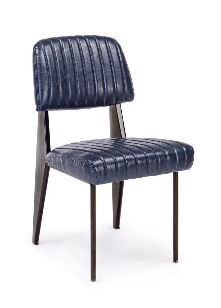 Set di 2 sedie da pranzo in ecopelle Nelly A Blu (2)
