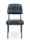 Set di 2 sedie da pranzo in ecopelle Nelly A Blu (3)