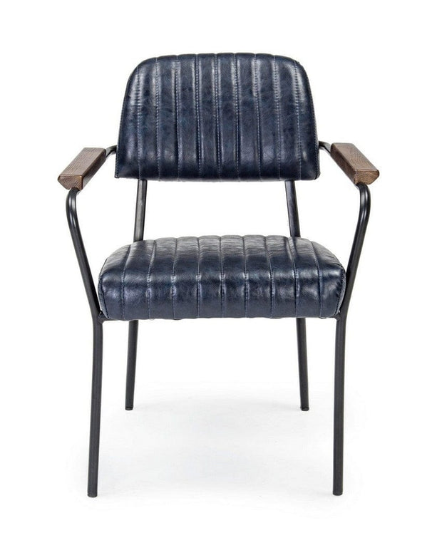 Set di 2 sedie da pranzo in ecopelle Nelly Plus Blu (3)