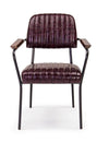 Set di 2 sedie da pranzo in ecopelle Nelly Plus Bordeaux (2)