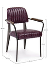 Set di 2 sedie da pranzo in ecopelle Nelly Plus Bordeaux (6)
