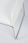 Set di 2 sedie da pranzo in ecopelle Sixty Bianco (7)