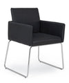 Set di 2 sedie da pranzo in ecopelle Sixty Nero (1)