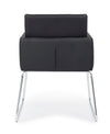 Set di 2 sedie da pranzo in ecopelle Sixty Nero (3)