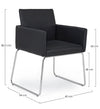 Set di 2 sedie da pranzo in ecopelle Sixty Nero (7)