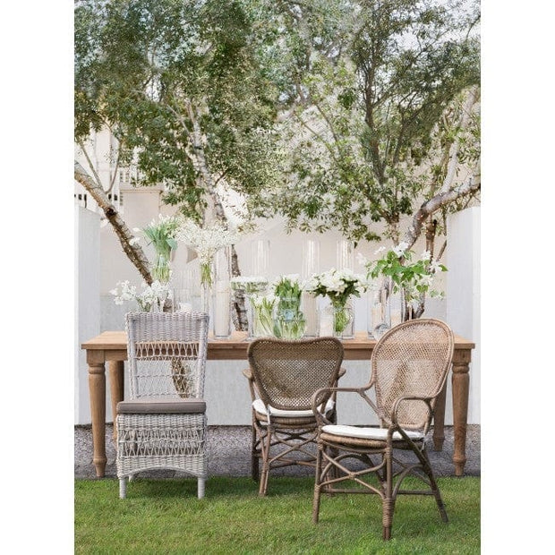 Set di 2 sedie da pranzo in rattan Edelina W Naturale (1)