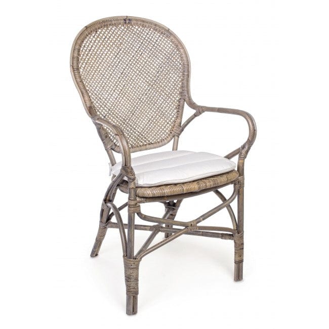 Set di 2 sedie da pranzo in rattan Edelina W Naturale (5)
