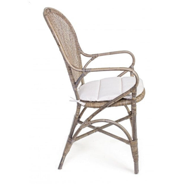 Set di 2 sedie da pranzo in rattan Edelina W Naturale (6)