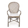 Set di 2 sedie da pranzo in rattan Edelina W Naturale (7)
