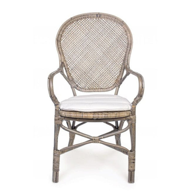 Set di 2 sedie da pranzo in rattan Edelina W Naturale (7)