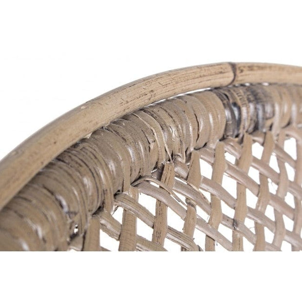 Set di 2 sedie da pranzo in rattan Edelina W Naturale (8)