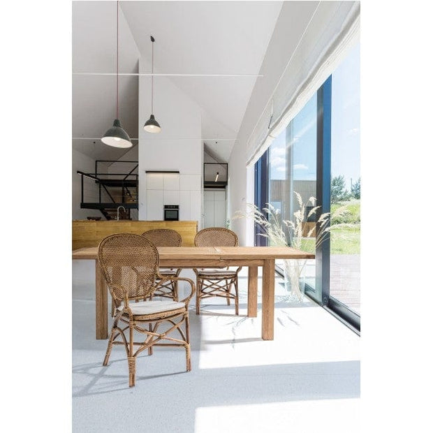 Set di 2 sedie da pranzo in rattan Edelina W Oro (2)