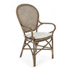 Set di 2 sedie da pranzo in rattan Edelina W Oro (3)