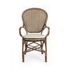 Set di 2 sedie da pranzo in rattan Edelina W Oro (4)
