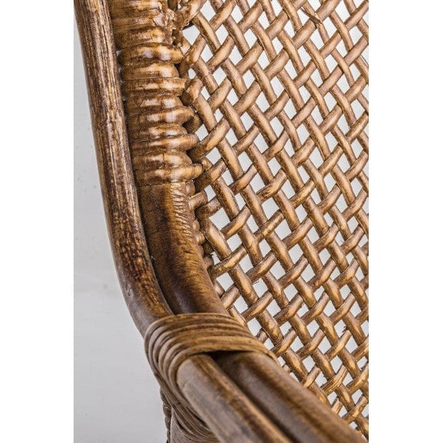 Set di 2 sedie da pranzo in rattan Edelina W Oro (6)