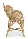 Set di 2 sedie da pranzo in rattan Flores Naturale (5)