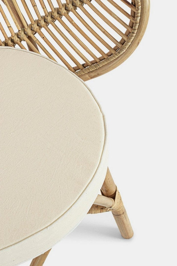 Set di 2 sedie da pranzo in rattan Flores Naturale (7)