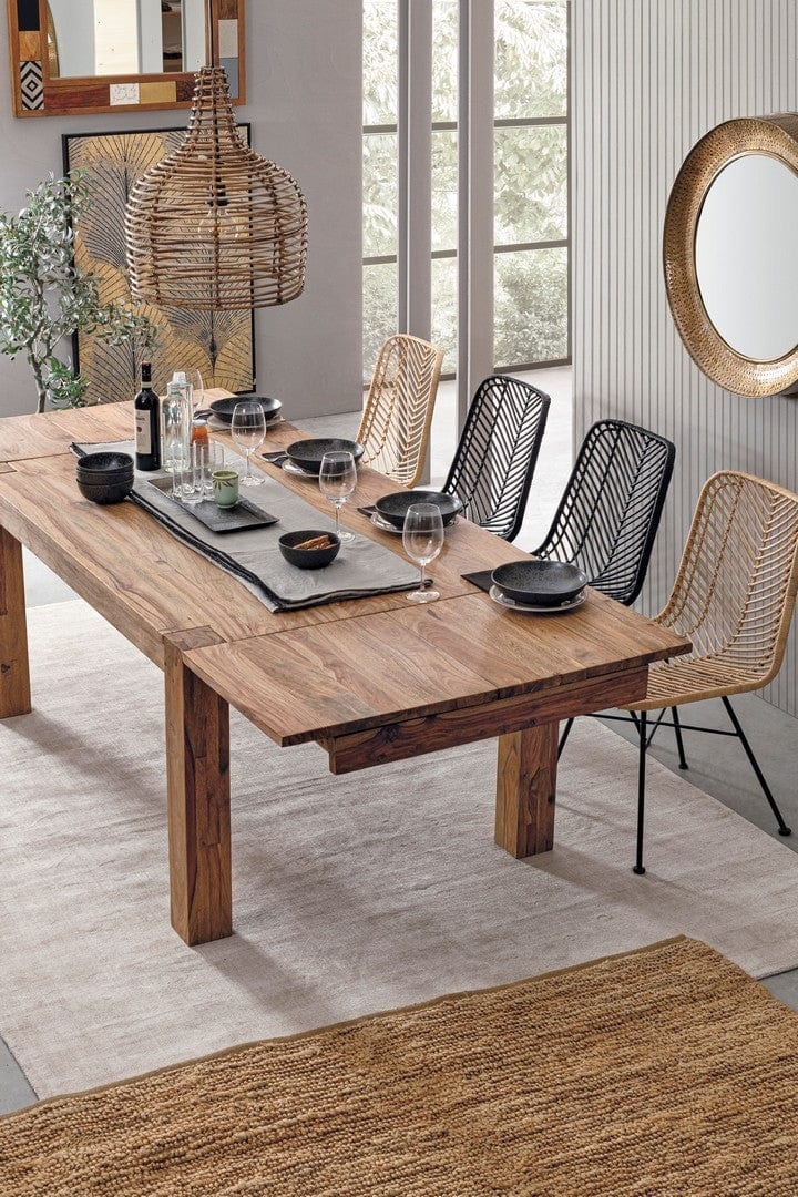 Set di 2 sedie da pranzo in rattan Lorena Naturale (2)