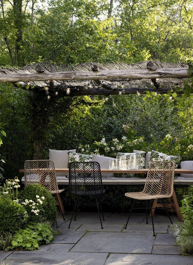 Set di 2 sedie da pranzo in rattan Lorena Naturale (4)