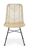 Set di 2 sedie da pranzo in rattan Lorena Naturale (6)