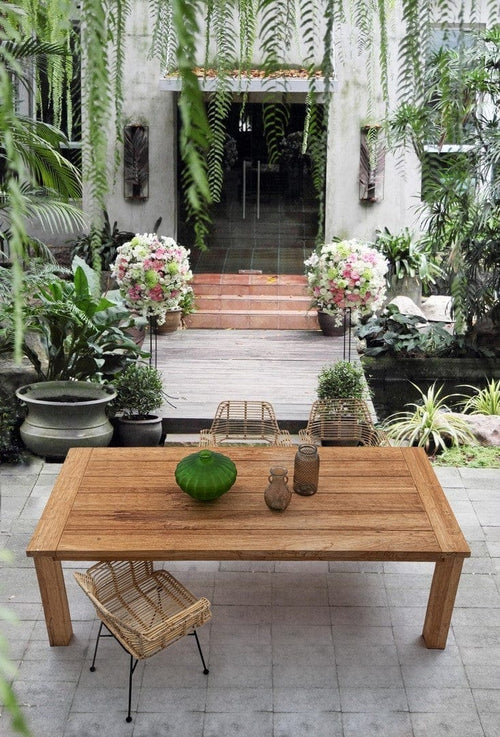 Set di 2 sedie da pranzo in rattan Tunas Naturale (1)