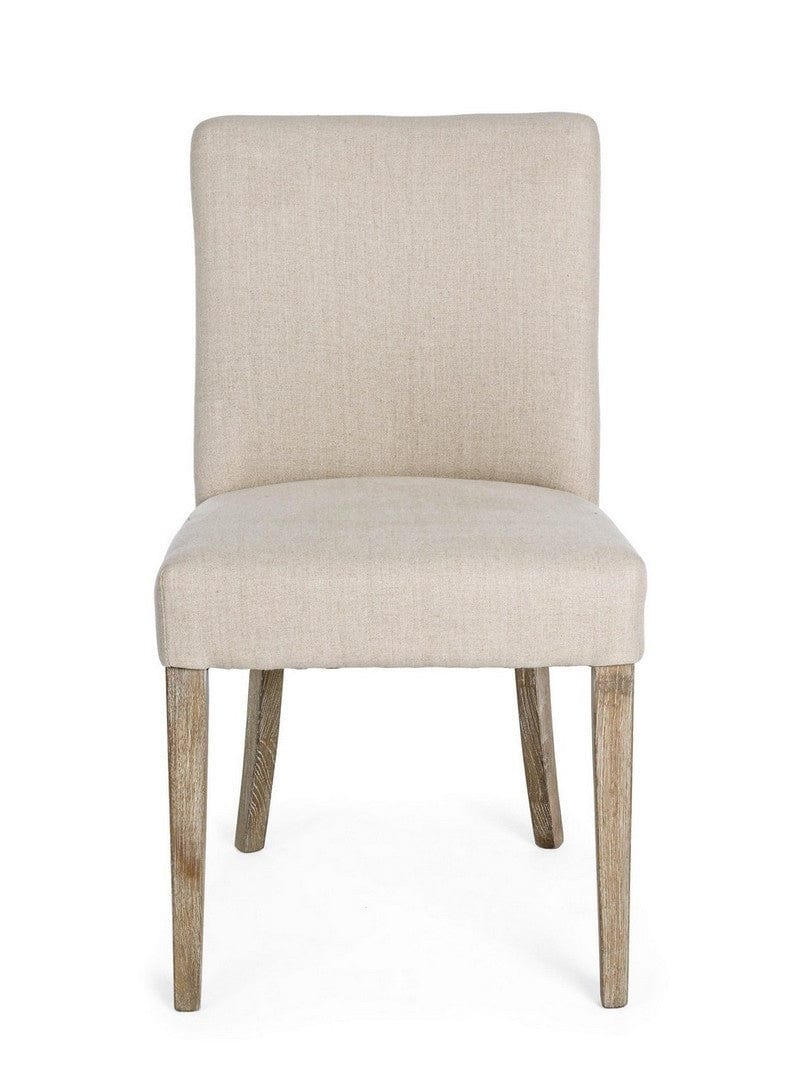 Set di 2 sedie da pranzo in tessuto Beatriz Beige (3)