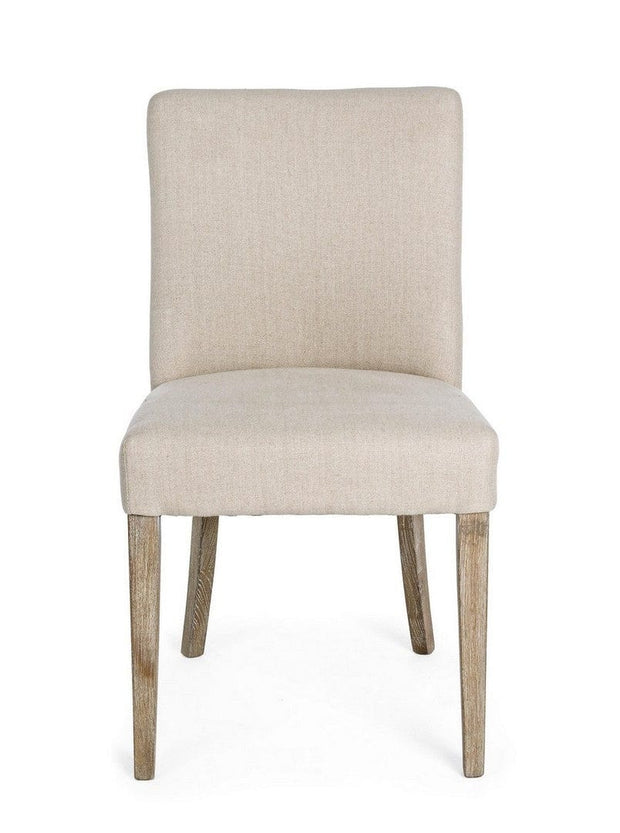 Set di 2 sedie da pranzo in tessuto Beatriz Beige (3)