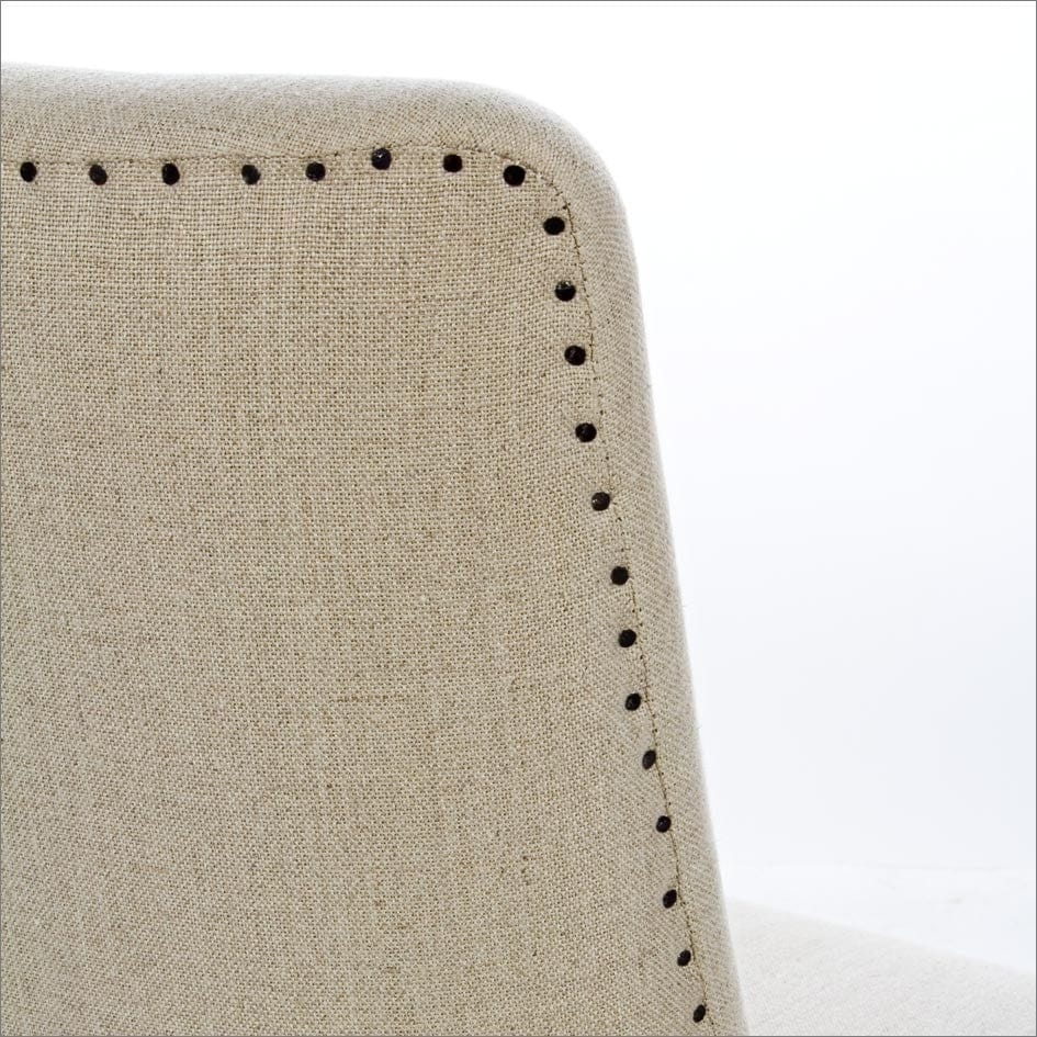 Set di 2 sedie da pranzo in tessuto Beatriz Beige (6)