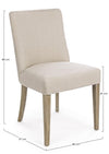 Set di 2 sedie da pranzo in tessuto Beatriz Beige (7)
