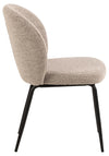 Set di 2 sedie da pranzo in tessuto bouclé Patricia Beige (5)