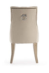 Set di 2 sedie da pranzo in tessuto Cally Beige (7)