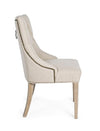 Set di 2 sedie da pranzo in tessuto Cally Beige (8)