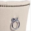Set di 2 sedie da pranzo in tessuto Cally Beige (9)