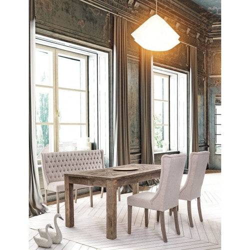 Set di 2 sedie da pranzo in tessuto Columbia Beige (1)