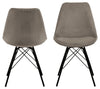 Set di 2 sedie da pranzo in tessuto Eris Beige (3)