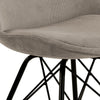 Set di 2 sedie da pranzo in tessuto Eris Beige (5)
