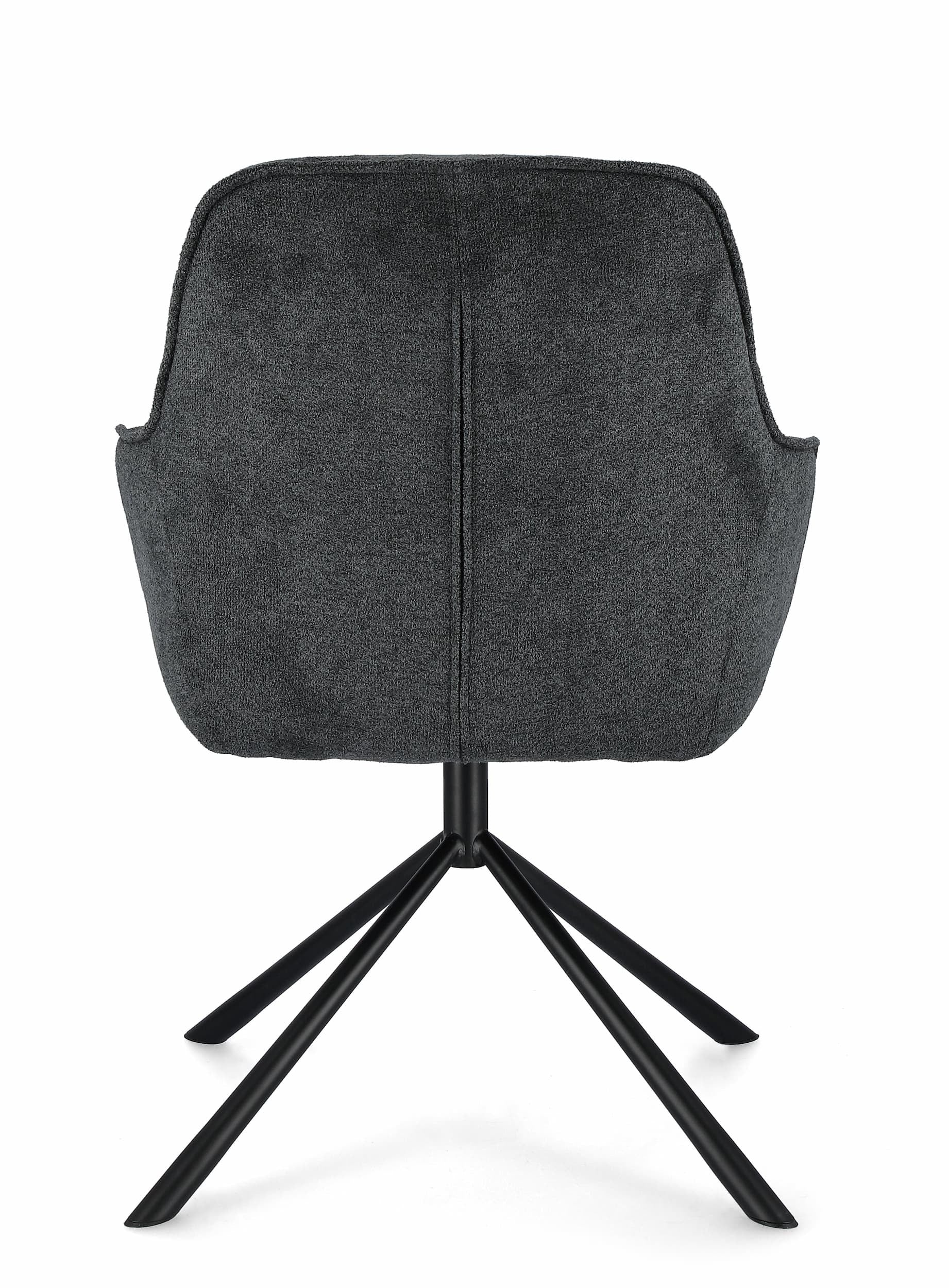 Set di 2 sedie da pranzo in tessuto Grant Grigio (4)