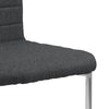 Set di 2 sedie da pranzo in tessuto Gundrun Grigio (3)