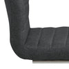 Set di 2 sedie da pranzo in tessuto Gundrun Grigio (4)