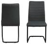 Set di 2 sedie da pranzo in tessuto Gundrun Grigio (1)