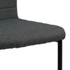 Set di 2 sedie da pranzo in tessuto Gundrun Grigio (4)
