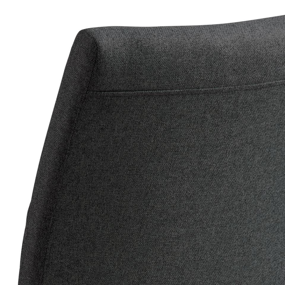 Set di 2 sedie da pranzo in tessuto Gundrun Grigio (5)