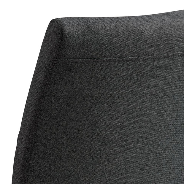 Set di 2 sedie da pranzo in tessuto Gundrun Grigio (5)