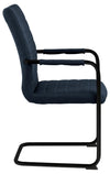 Set di 2 sedie da pranzo in tessuto Gundrun Plus Blu (2)