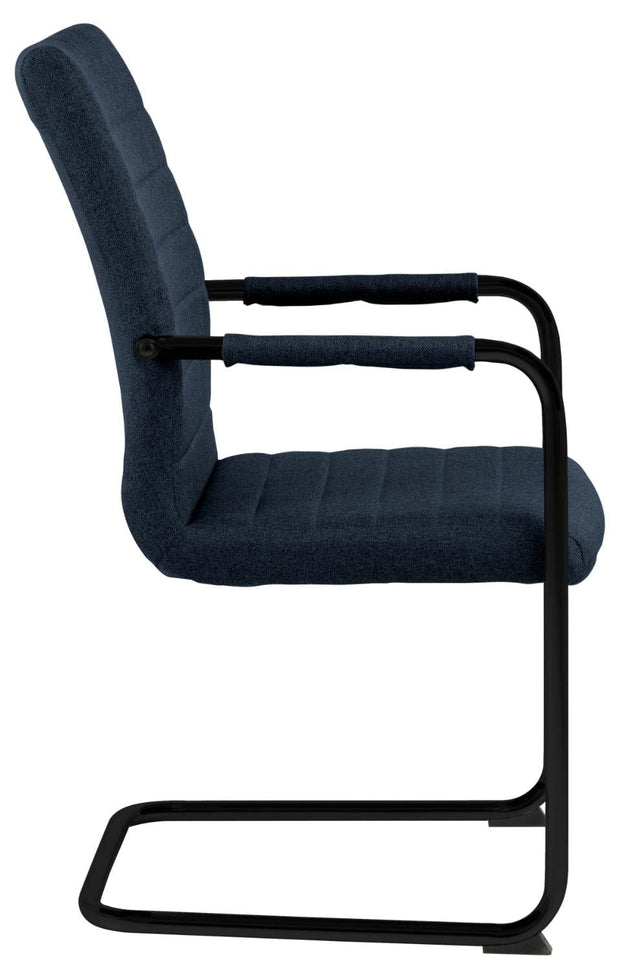 Set di 2 sedie da pranzo in tessuto Gundrun Plus Blu (2)