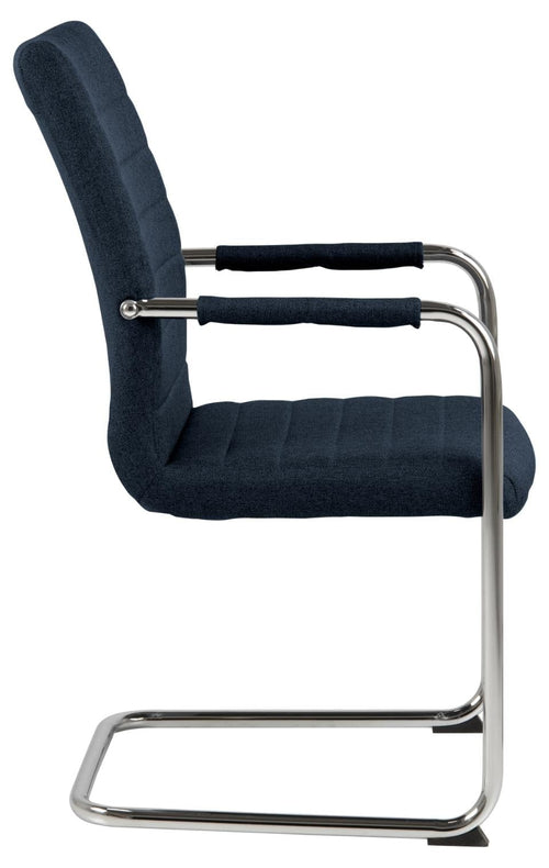 Set di 2 sedie da pranzo in tessuto Gundrun Plus Blu (1)