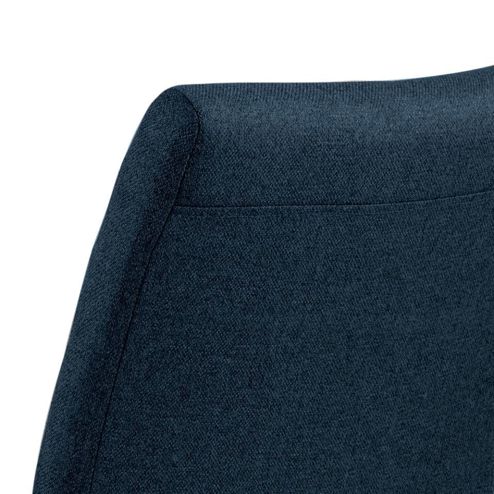 Set di 2 sedie da pranzo in tessuto Gundrun Plus Blu (5)