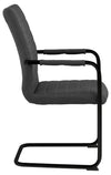 Set di 2 sedie da pranzo in tessuto Gundrun Plus Grigio (2)