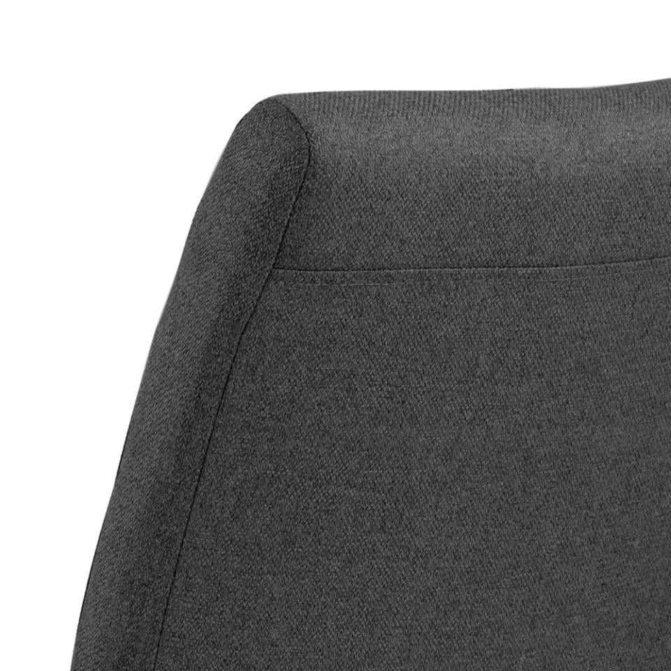 Set di 2 sedie da pranzo in tessuto Gundrun Plus Grigio (3)