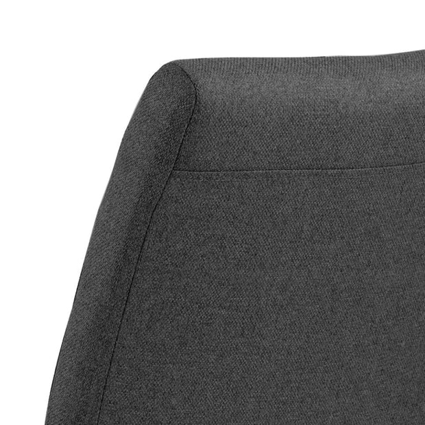 Set di 2 sedie da pranzo in tessuto Gundrun Plus Grigio (3)